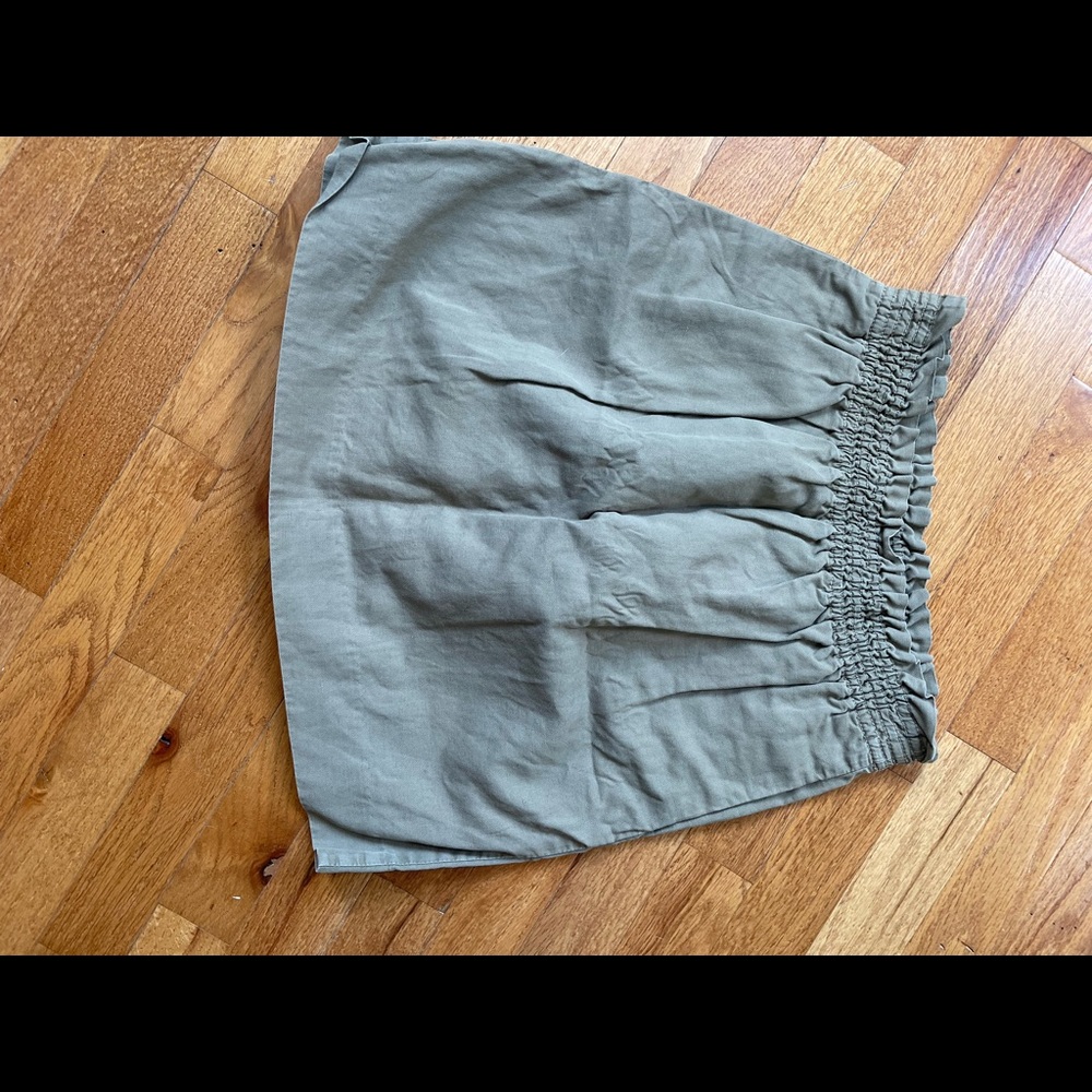 J. Crew wide-elasticized waist skirt. Mid-way above knee.